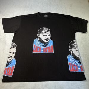 Zach Bryan Short Sleeve Shirt Mens XL Band Music Tour Merchandise AOP Side Print